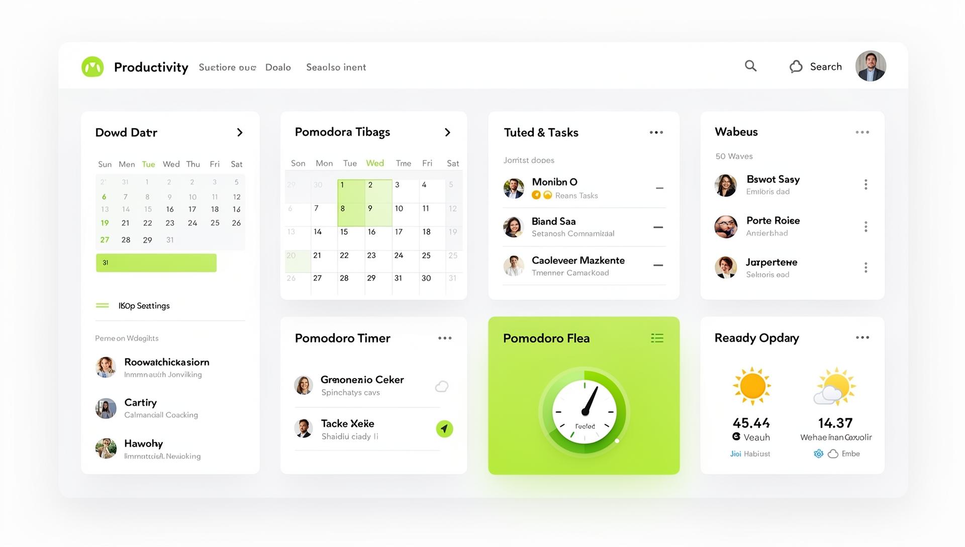 Dashboard Produttività
